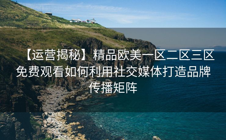 【运营揭秘】精品欧美一区二区三区免费观看如何利用社交媒体打造品牌传播矩阵